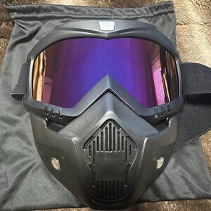 Face mask for Paintball with Goggles